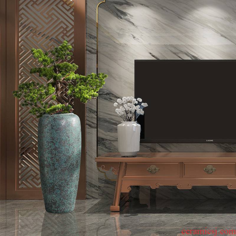 Be born big ceramic vase Chinese style restoring ancient ways furnishing articles sitting room hotel lobby up flower arrangement, household soft adornment