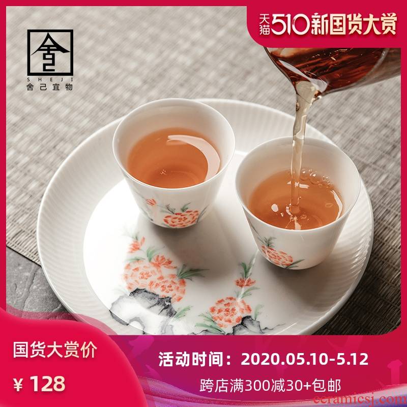 Jingdezhen hand - made tea art Japanese dry mercifully pot of manual bearing pad dry pot holder base fort the teapot tea accessories