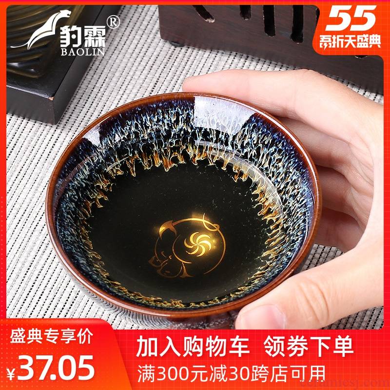 To build one large ceramic cups a single bowl of kung fu tea light cup sample tea cup tea master cup hat To pure manual
