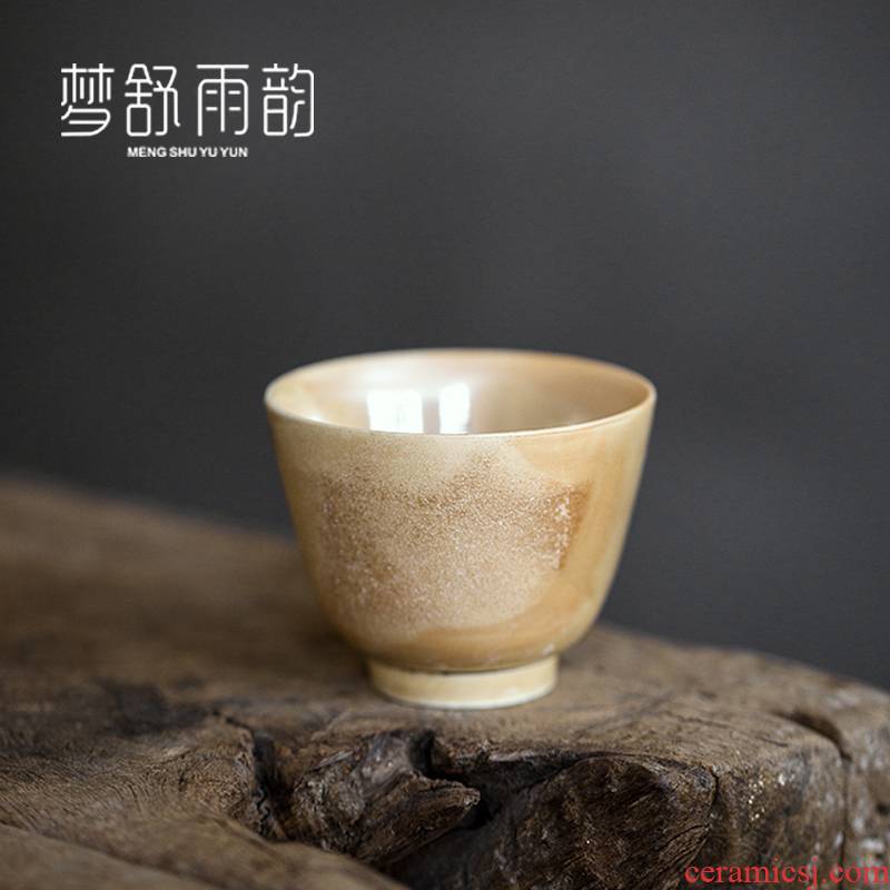 Dream ShuYu rhyme checking coarse firewood cup after getting the sample tea cup personal single CPU ceramic tea set the master CPU