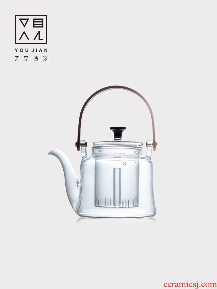 Glass teapot household electric TaoLu boiled tea, large mass white tea pu - erh tea with a small tea stove'm suits for