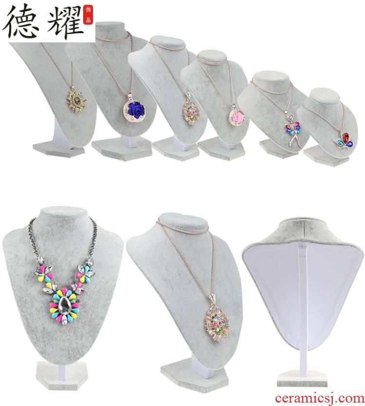Hanging frame bracket ano of jade jewelry model wek - jin and neck "women jewelry jewelry neck hung a short neck almost to base