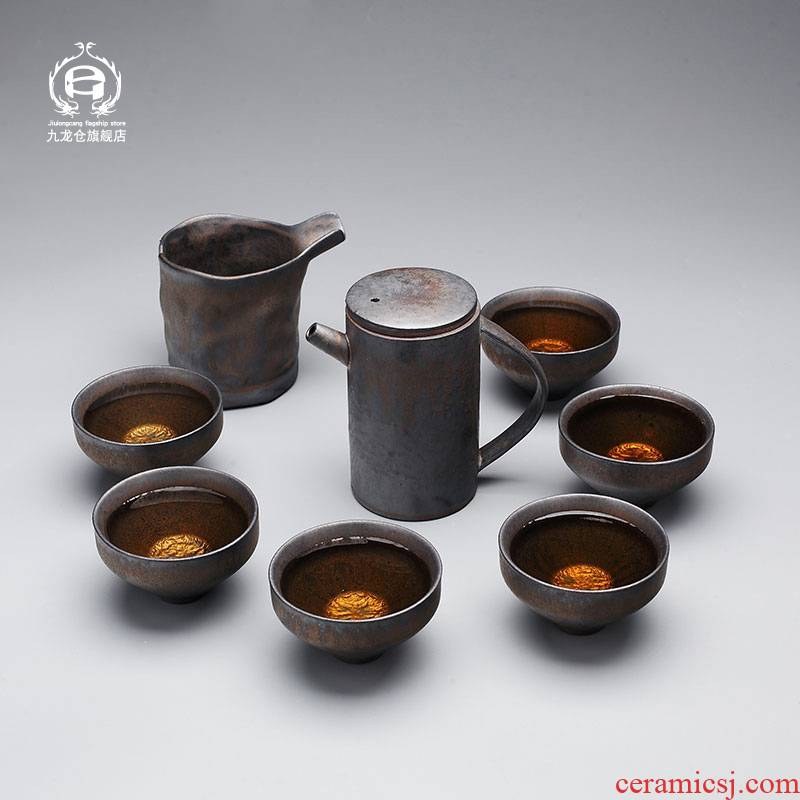 Archaize of jingdezhen ceramic kung fu tea set tea cups household teapot master cup single cup tea cup by hand