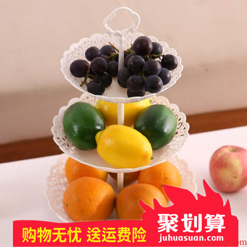 Multilayer fruit bowl dried fruit basket fruit tray plastic drop 'lads' Mags' including nuts seeds snack plate sitting room tea table candy box