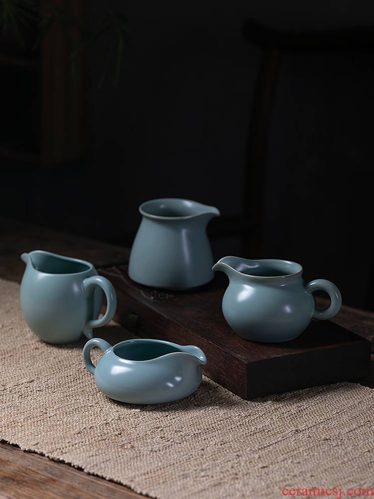 Jiangnan past your up sky blue sea kung fu tea tea fair ceramic cup your porcelain and a cup of tea ware points cups