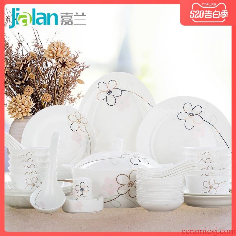 Garland ipads China whispers 50/56 head suit dish dish practical ceramics tableware wedding gift