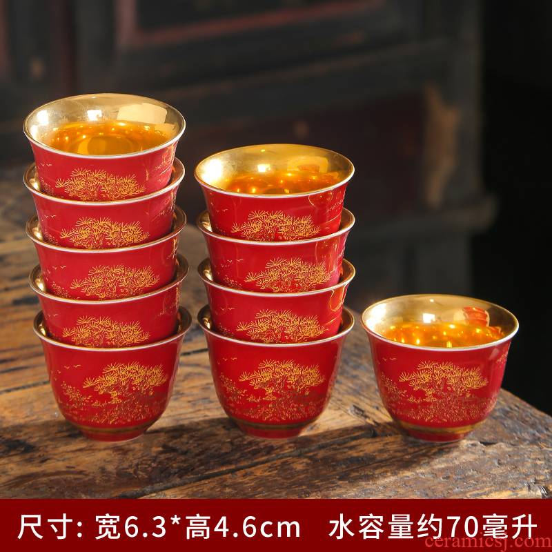 Archaize of blue and white porcelain enamel see colour flower ceramic cups sample tea cup kung fu tea set individual tasting a cup of tea cup