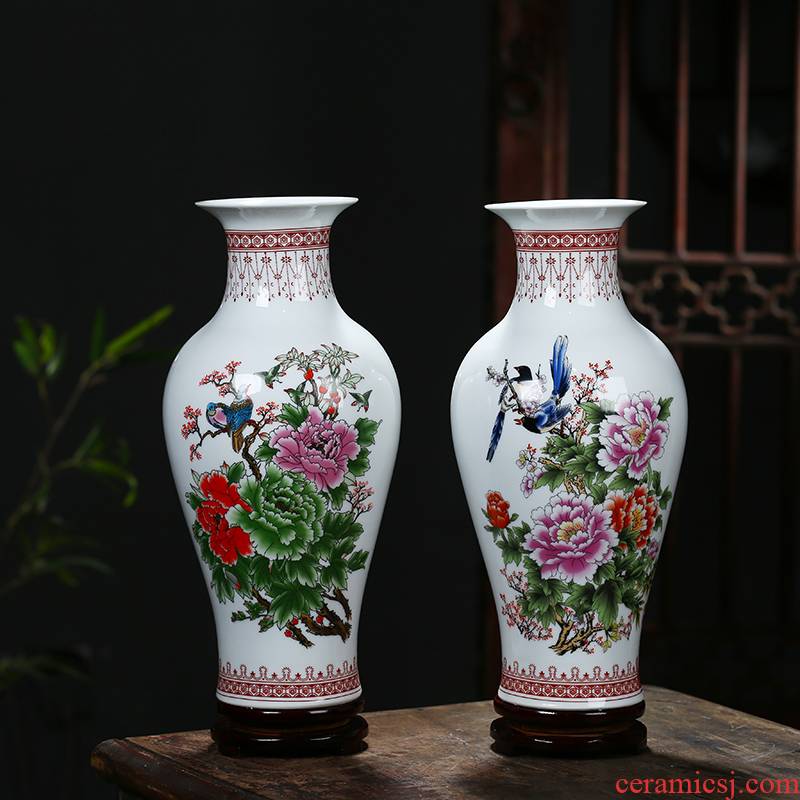 Jingdezhen ceramics modern furnishing articles furnishing articles home decoration flower arranging dried flower vase sitting room study ceramic bottle