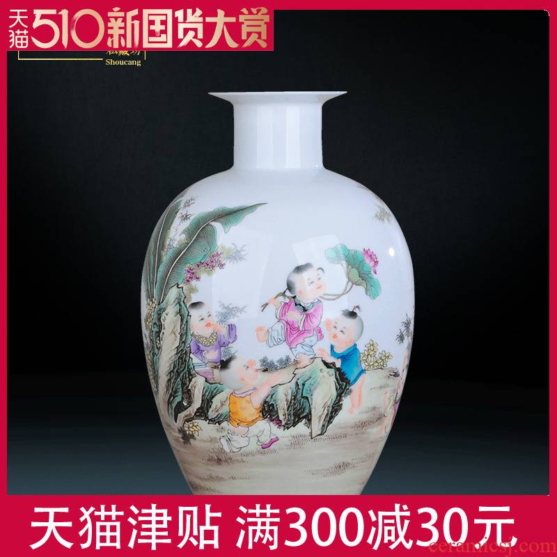 The Master of modern craft vase furnishing articles sitting room room porch rich ancient frame home decoration ceramics decoration of Chinese style