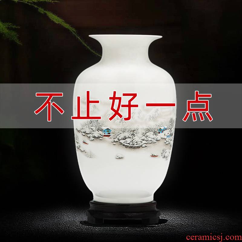 Jingdezhen ceramics floret bottle furnishing articles Chinese flower arranging wine sitting room TV ark, home decoration arts and crafts