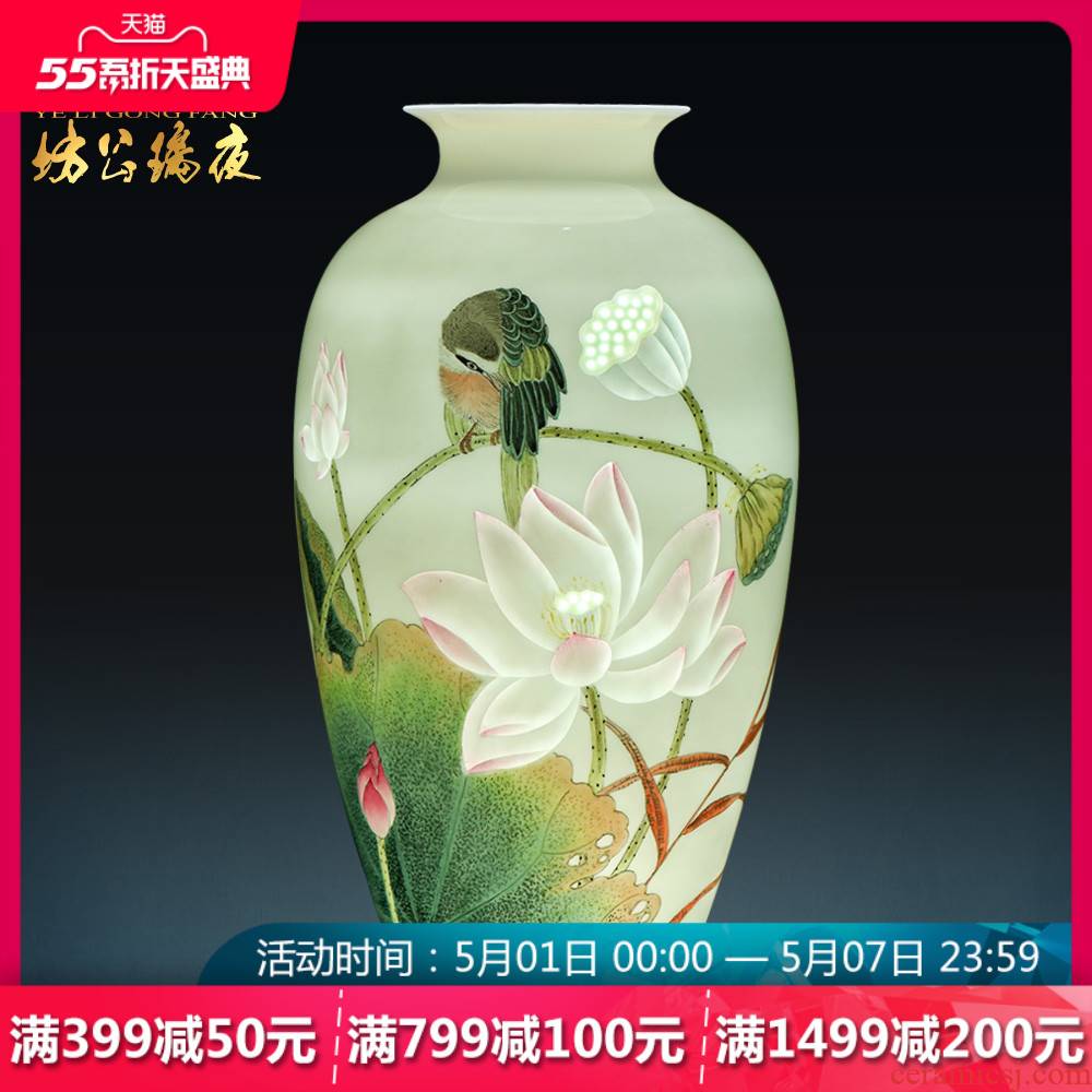 Jingdezhen ceramics hand - made vases placed large fragrance overflowing act the role ofing is tasted much of new Chinese style of the sitting room porch decoration