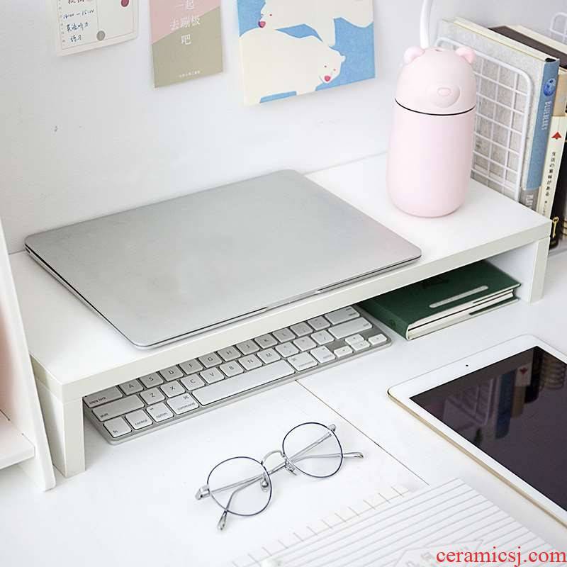 The Shelf on the desk can put a laptop display the desktop office dormitory receive who base