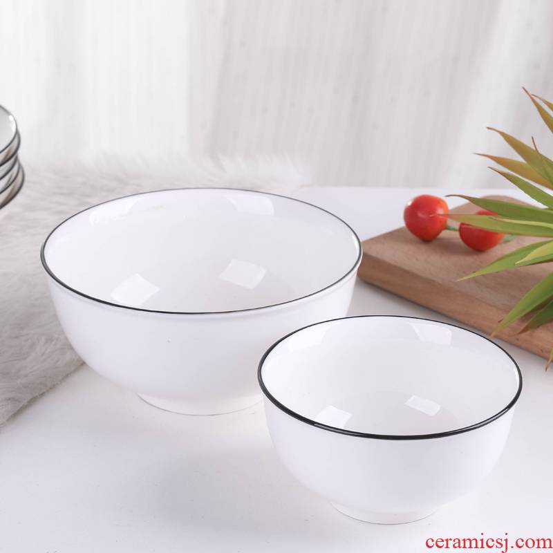 Jingdezhen ceramic bowl home a single bowl of simple move 4.5/5/6 inches continental tableware portfolio for the job