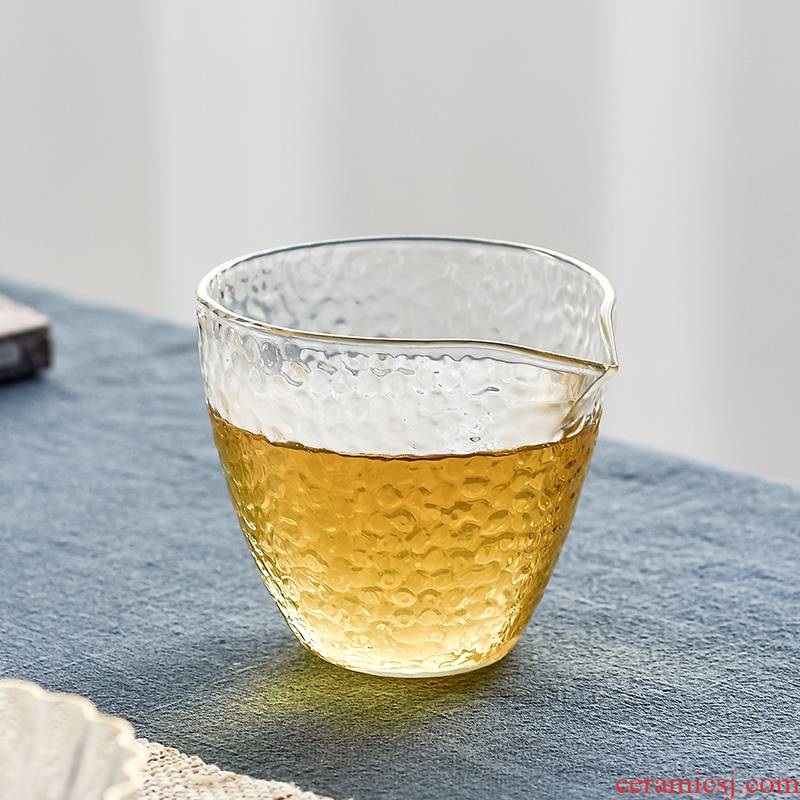 The high time household kung fu tea set fair heat - resistant glass tea cup points pours tea tea tea accessories is large