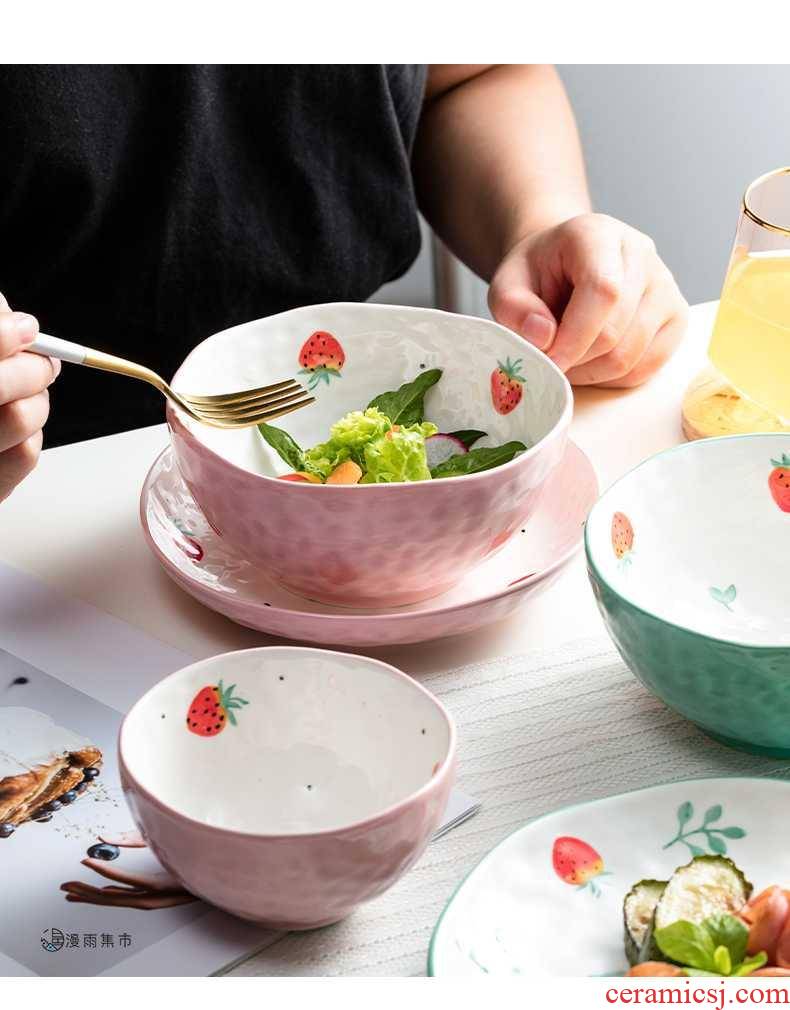 Japanese dishes household tableware bowls and lovely young girl heart creative move ceramic bowl a single bowl dishes suit to eat