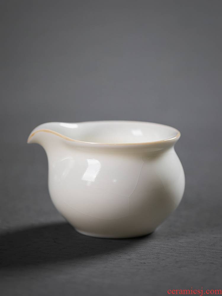 Jiangnan past fair ceramic cup white porcelain open your up suet jade piece of kung fu tea and a cup of tea ware points cups