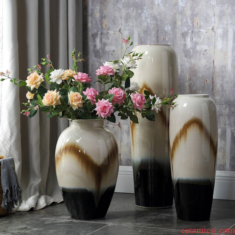 European ceramic vase of large sitting room lucky bamboo flower arranging porcelain household act the role ofing is tasted hotel retro creative furnishing articles