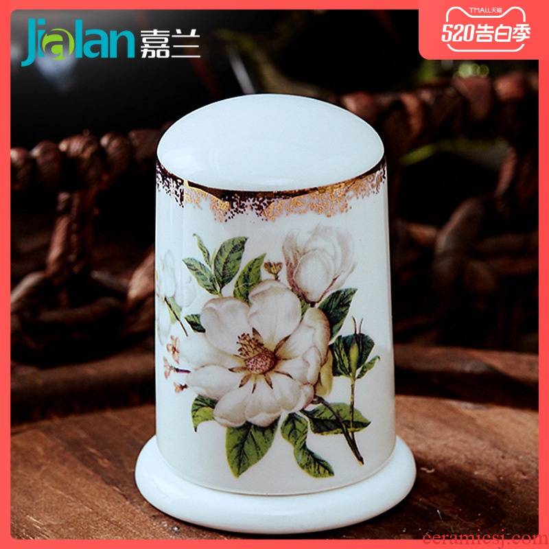 Garland Chinese ipads porcelain with cover toothpicks can of toothpick box ceramic creative waterproof toothpicks