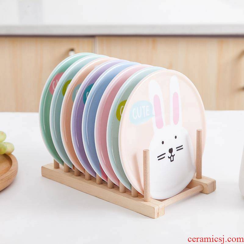 8 with cartoon beautiful porcelain insulation to hold pan MATS eat mat cup mat melamine table ironing mat plate as can be washed