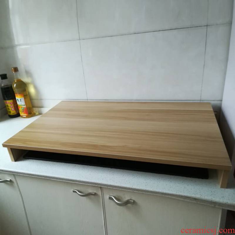 Kitchen'm gas cover closed Kitchen with induction cooker base gas hearth shelf to receive the new shelf