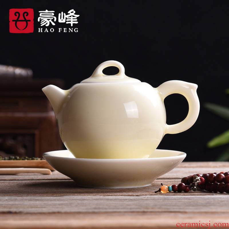 HaoFeng longquan celadon creative ceramic purple sand tea set kung fu office personal mesh tea kettle