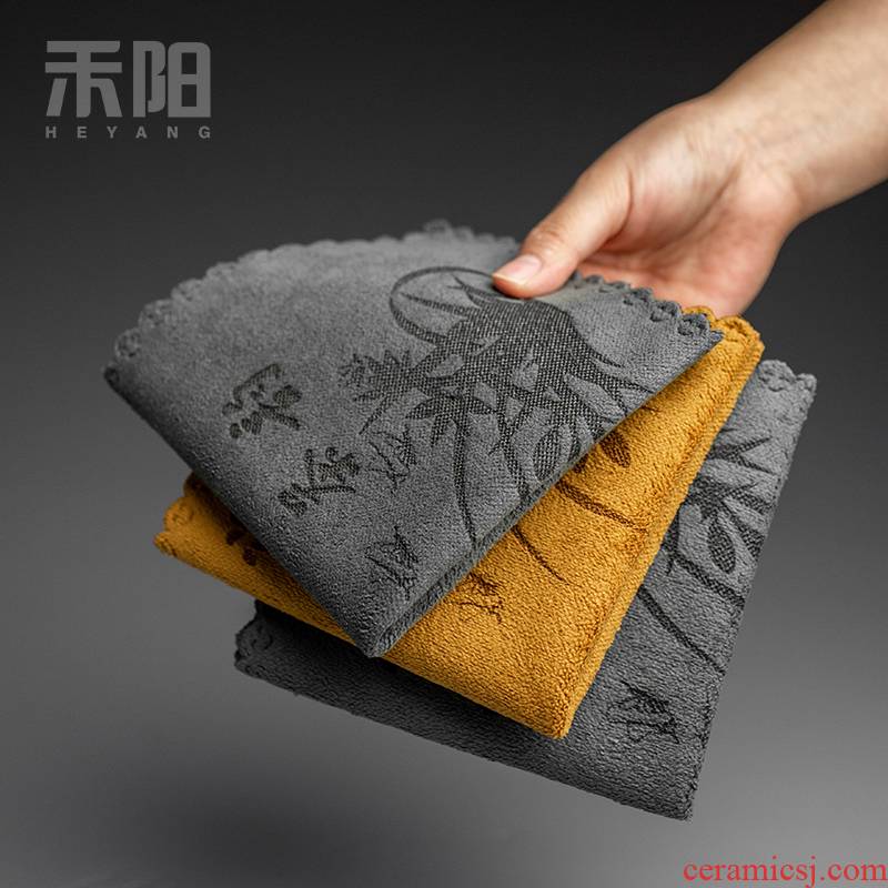 Send Yang thickening bibulous creative tea tea towels Chinese tea cloth pad cotton tea towel tea tea accessories with zero