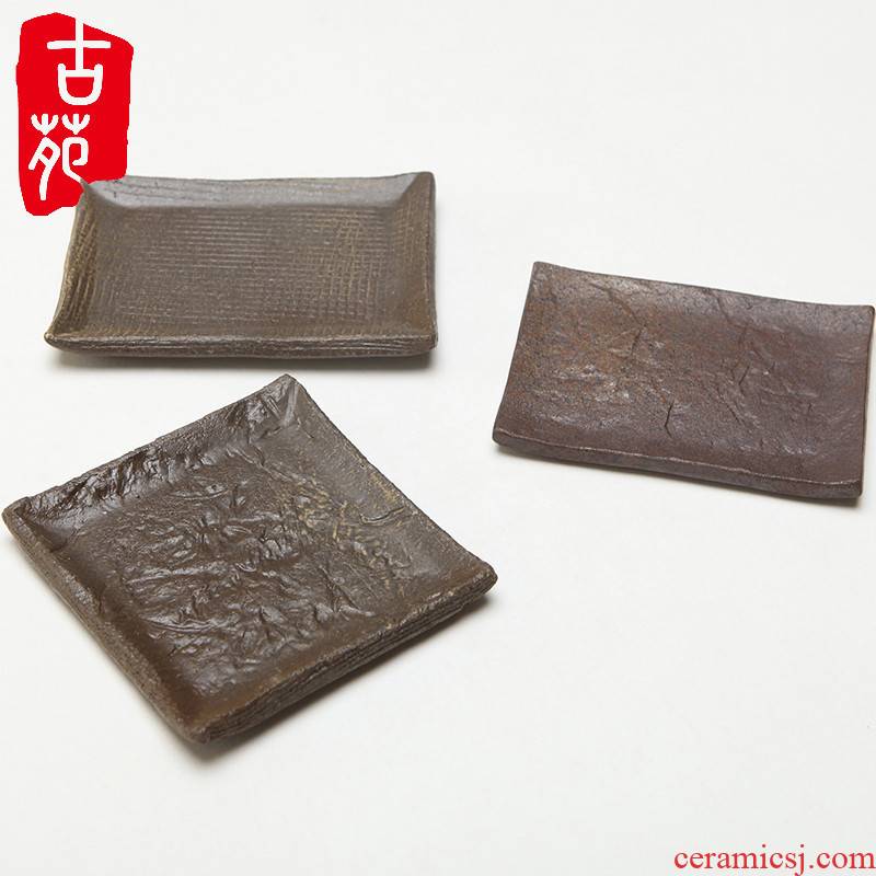 Japanese small ceramic purple sand coarse pottery teacup pad kung fu tea saucer insulation pad tea accessories cup