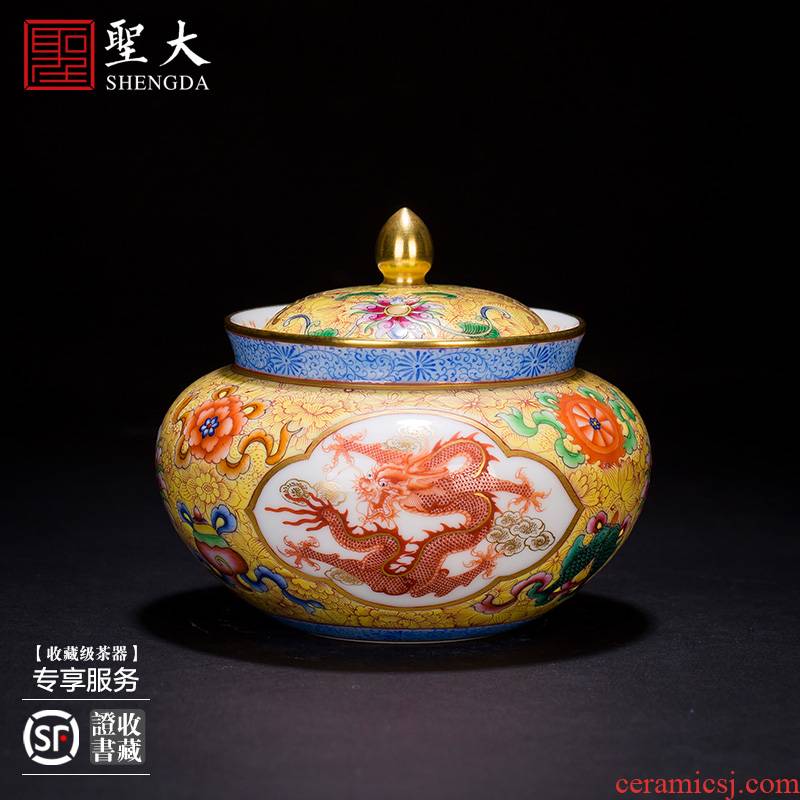 Santa jingdezhen ceramic hand - made sweet dragon tea pot and enamel POTS kung fu tea tea accessories warehouse inventory