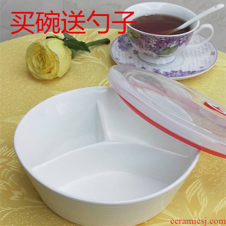 2020 new ceramic plate means household adult deepen three round ceramic plate plate, bowl, dish