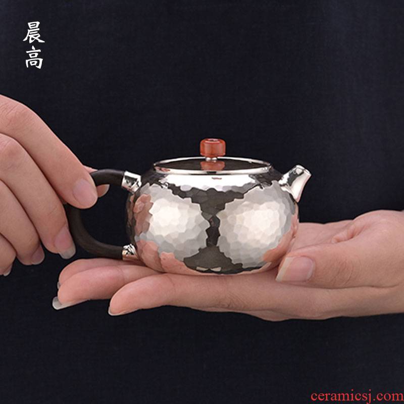 Morning high by bao tong xi shi silver pot home silver teapot 999 sterling silver teapot tea POTS, manual