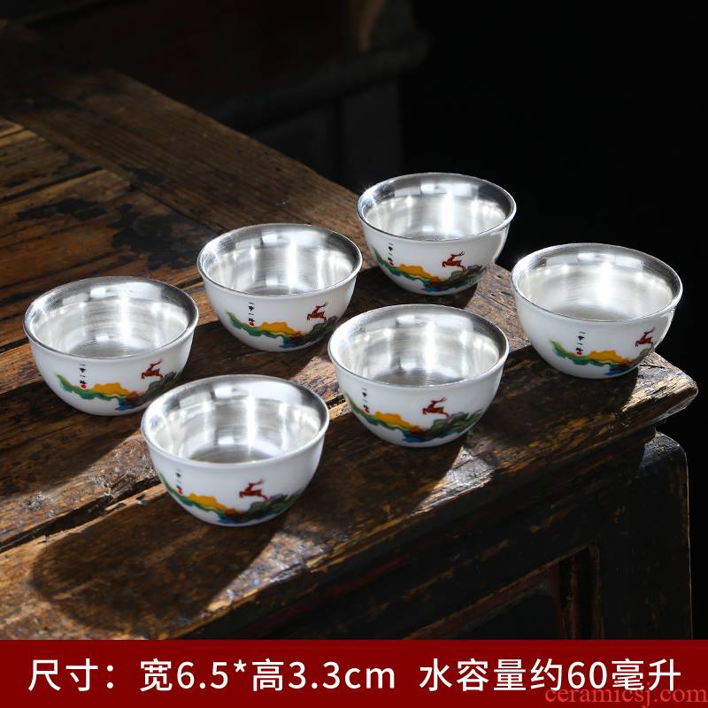 Dehua white porcelain kung fu tea set ceramic cups sample tea cup with personal single cups of jade porcelain suet white tea cup