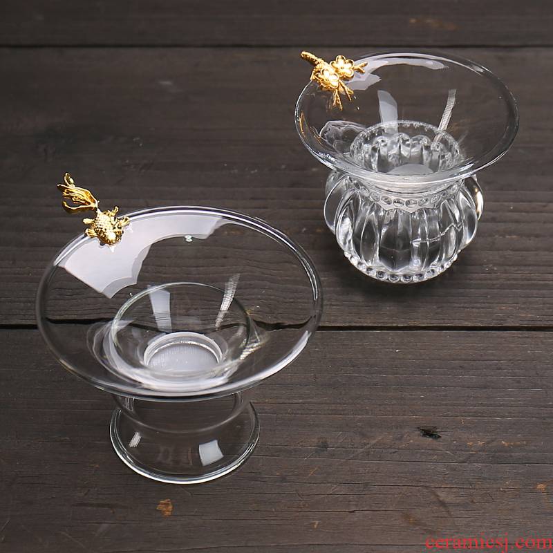 Devoted to inflammation) tea filter creative household glass tea strainer move make tea strainer kung fu tea tea accessories