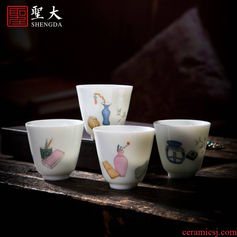 St the ceramic kung fu tea master cup pure hand draw new see colour collectables - autograph komen sample tea cup set of cups of jingdezhen tea service