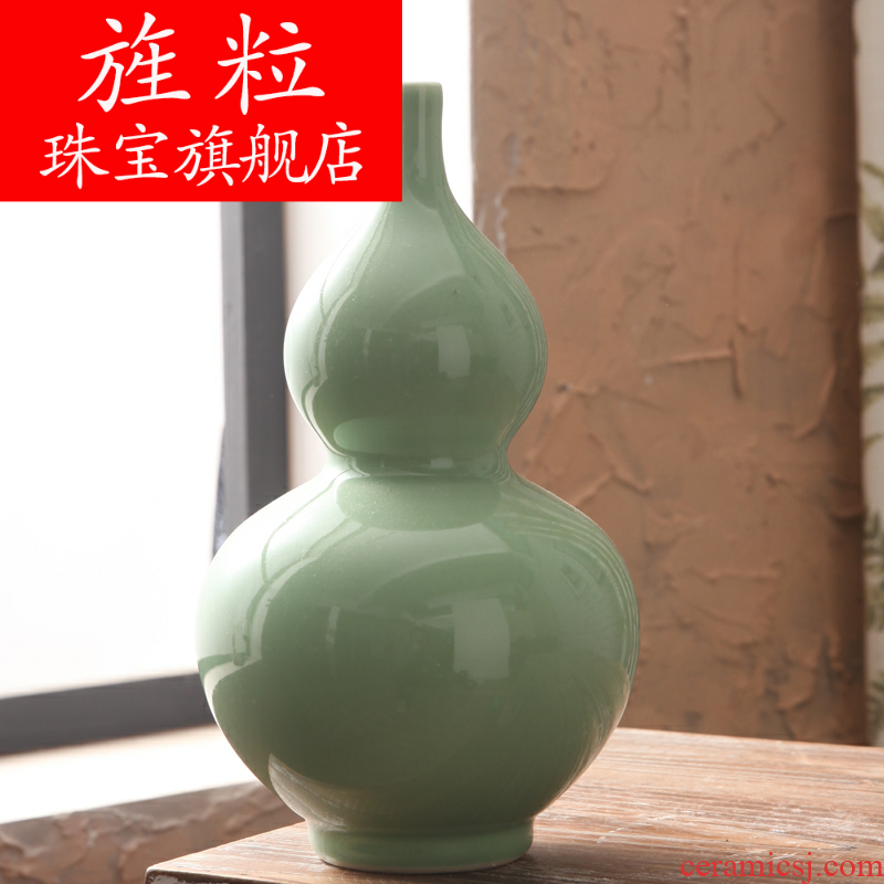 Continuous grain of jingdezhen ceramic vase furnishing articles I and contracted sitting room porch decoration of Chinese style household creative flower arrangement