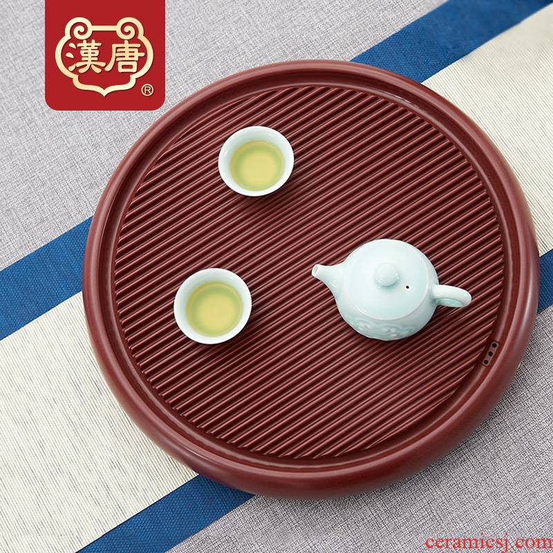 Han and tang dynasties electric bakelite tea tray household small kung fu tea tray was simple circular tea tea set single dry sea mercifully tea set