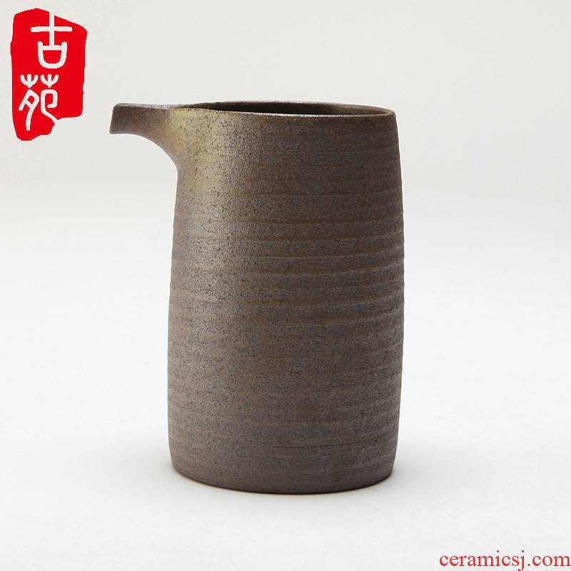 Violet arenaceous coarse pottery firewood ancient Japanese ceramics fair keller points implement creative well cup kung fu tea tea tea
