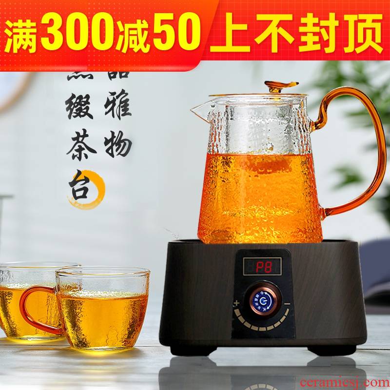 Electric TaoLu cooking household manual small teapot teacup heat - resistant glass sample tea cup set Japanese hammer kung fu tea cups
