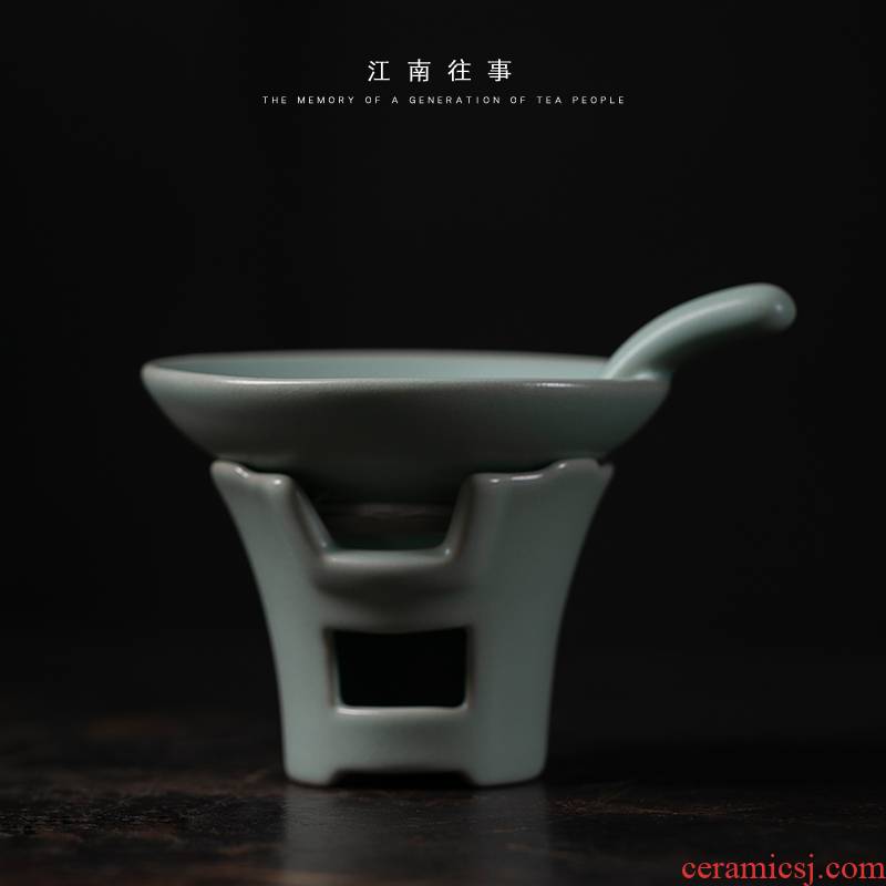 Jiangnan kunfu tea filter) ceramic tea set your up past the open net tea leaf filter cloth