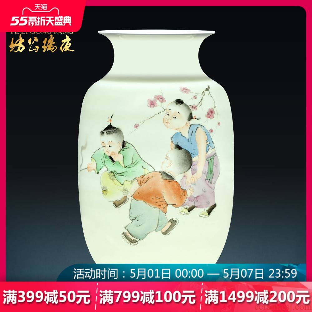 Jingdezhen ceramics vase living room flower crafts blockbuster Chinese jewelry home furnishing articles