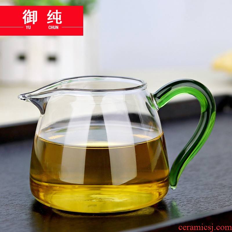 Royal pure manual reasonable refractory glass cup tea silicon glass tea set tea sea