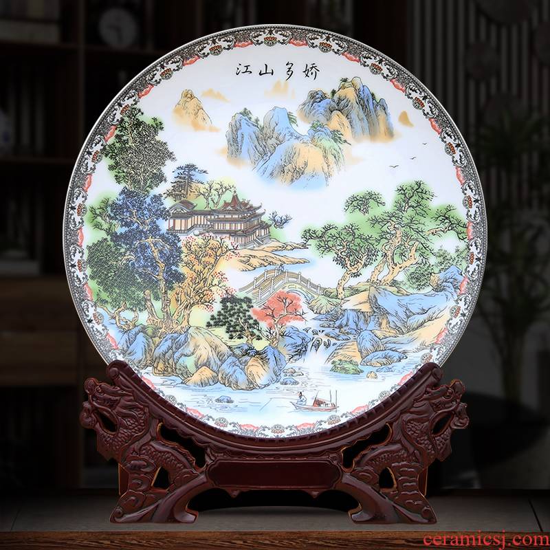 Jiangshan jiao more decorative plate to industry