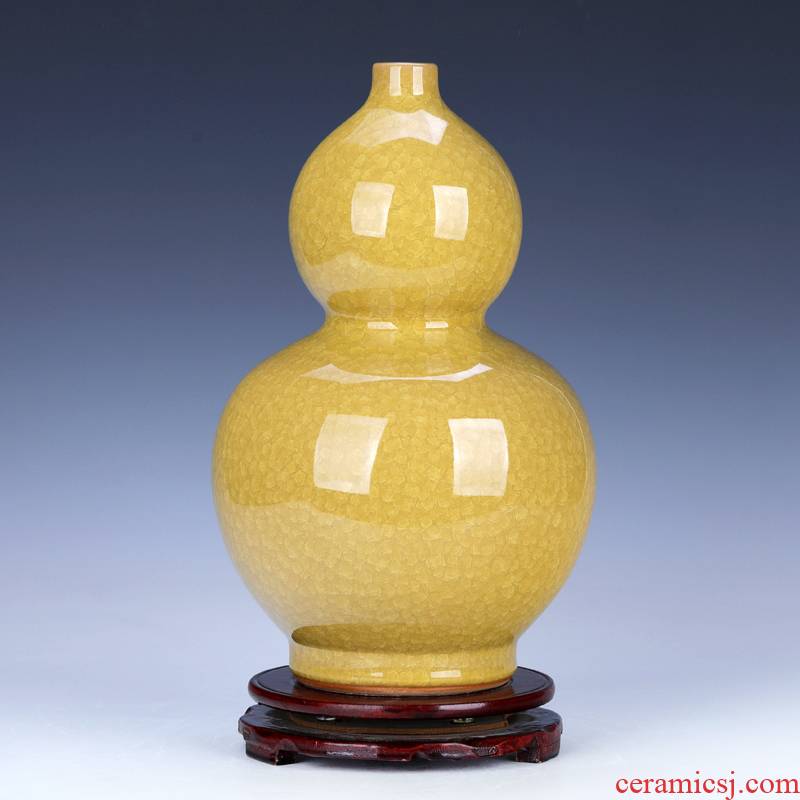 Archaize up ceramic bottle gourd furnishing articles town curtilage sitting room adornment handicraft jingdezhen porcelain vase is large