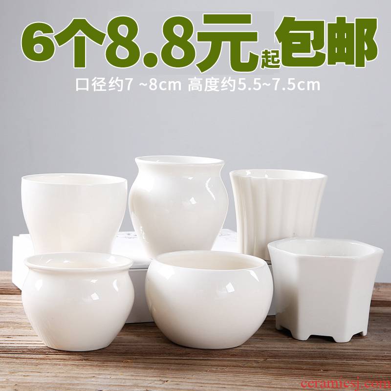 Large clearance meat meat plastic flowerpot ceramics violet arenaceous clearance package mail more than other meat plant sale many flower pot