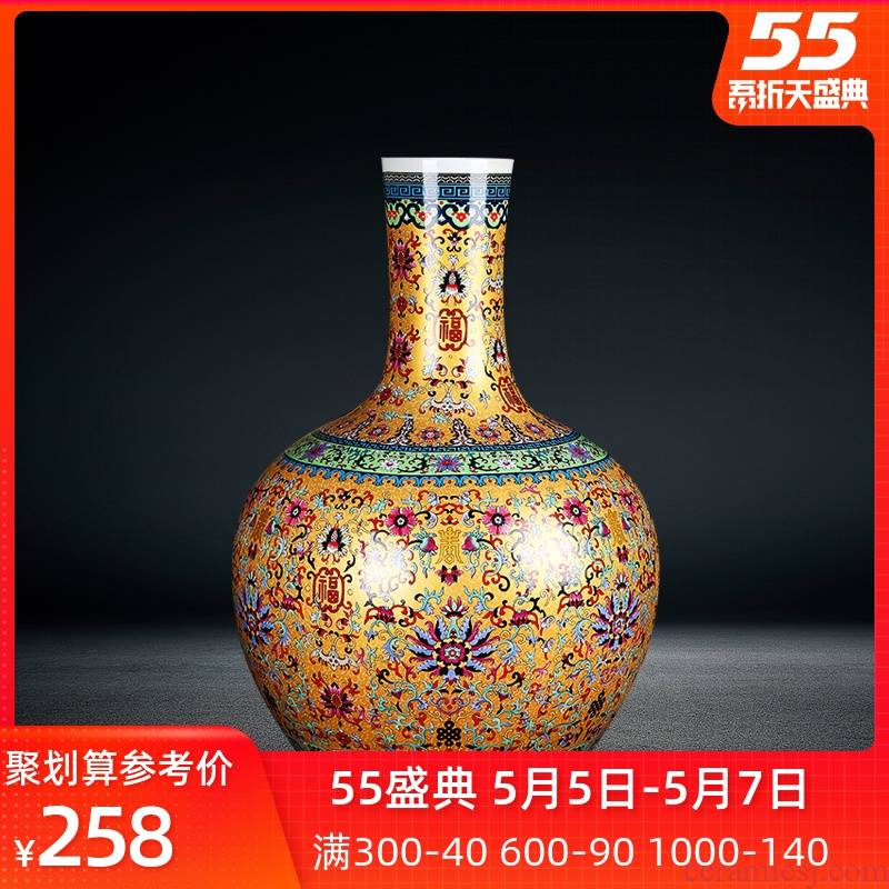 Jingdezhen, the porcelain ceramics landing large vases, antique Chinese style household furnishing articles porch tree ornament
