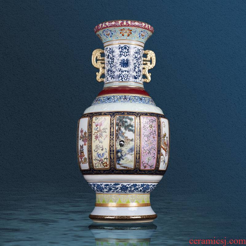 Better sealing archaize great vase heavy hand - made porcelain up jingdezhen ceramics mother double ears collection boutique furnishing articles