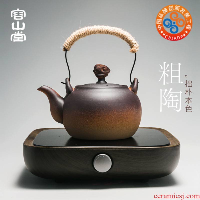 RongShan hall electric kettle coarse pottery kettle boiled tea exchanger with the ceramics heat preservation heat large iron girder teapot
