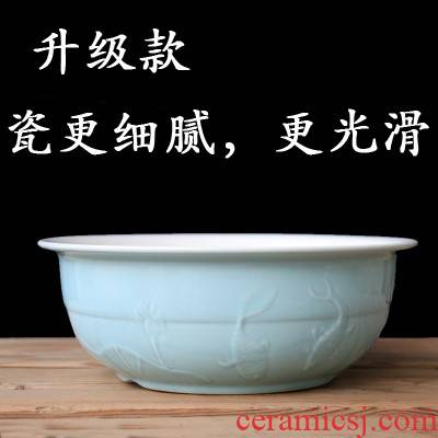 Ceramic POTS of household kitchen Ceramic face basin and old household large kitchen thickening deepen basin