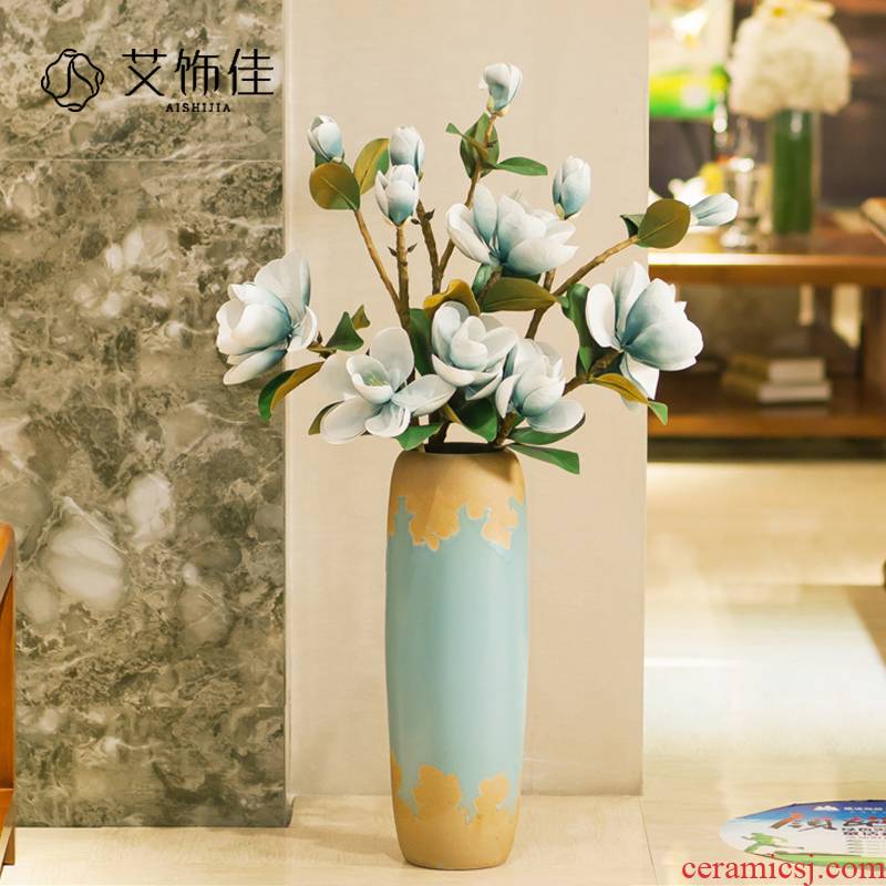 Jingdezhen ceramic contracted and I sitting room of large vase European art creative household soft outfit furnishing articles