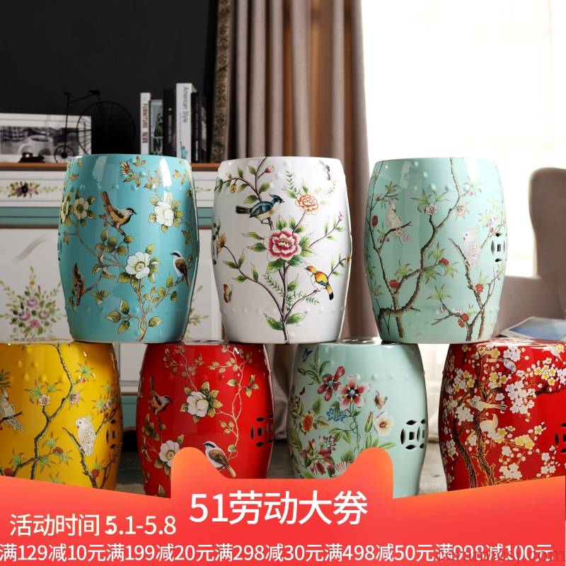 New Chinese style American - style mix ceramic drum who pier dressing change shoe who sitting room tea table who bath who dry who
