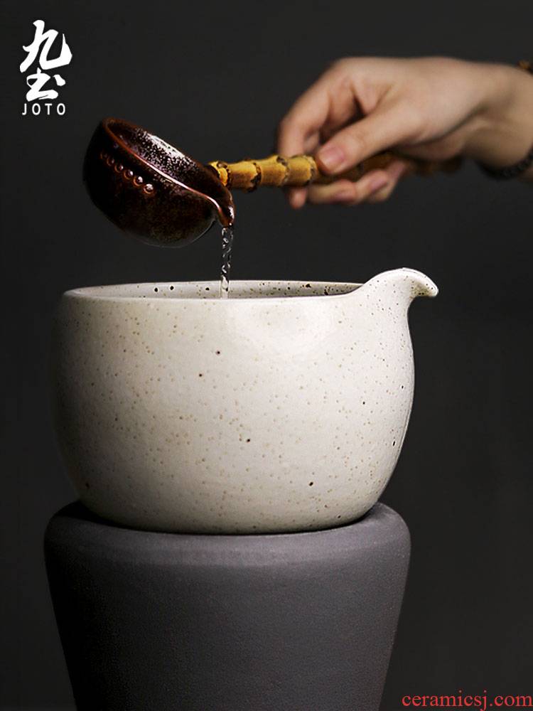 About Nine soil tea spoon bowl mercifully jingdezhen ceramic points coarse pottery ceramic tea set manually Taiwan boiled tea tea ware